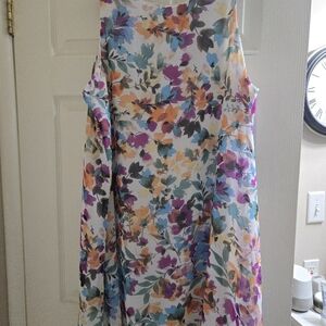 Robert Louis Women's 2X Floral Sleveless Dress